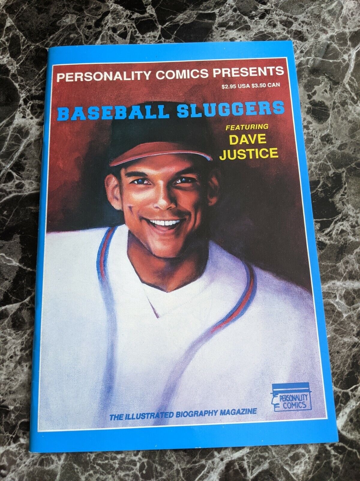Personality Comics Presents DAVID JUSTICE #1 1992 Personality Comics SLUGGERS