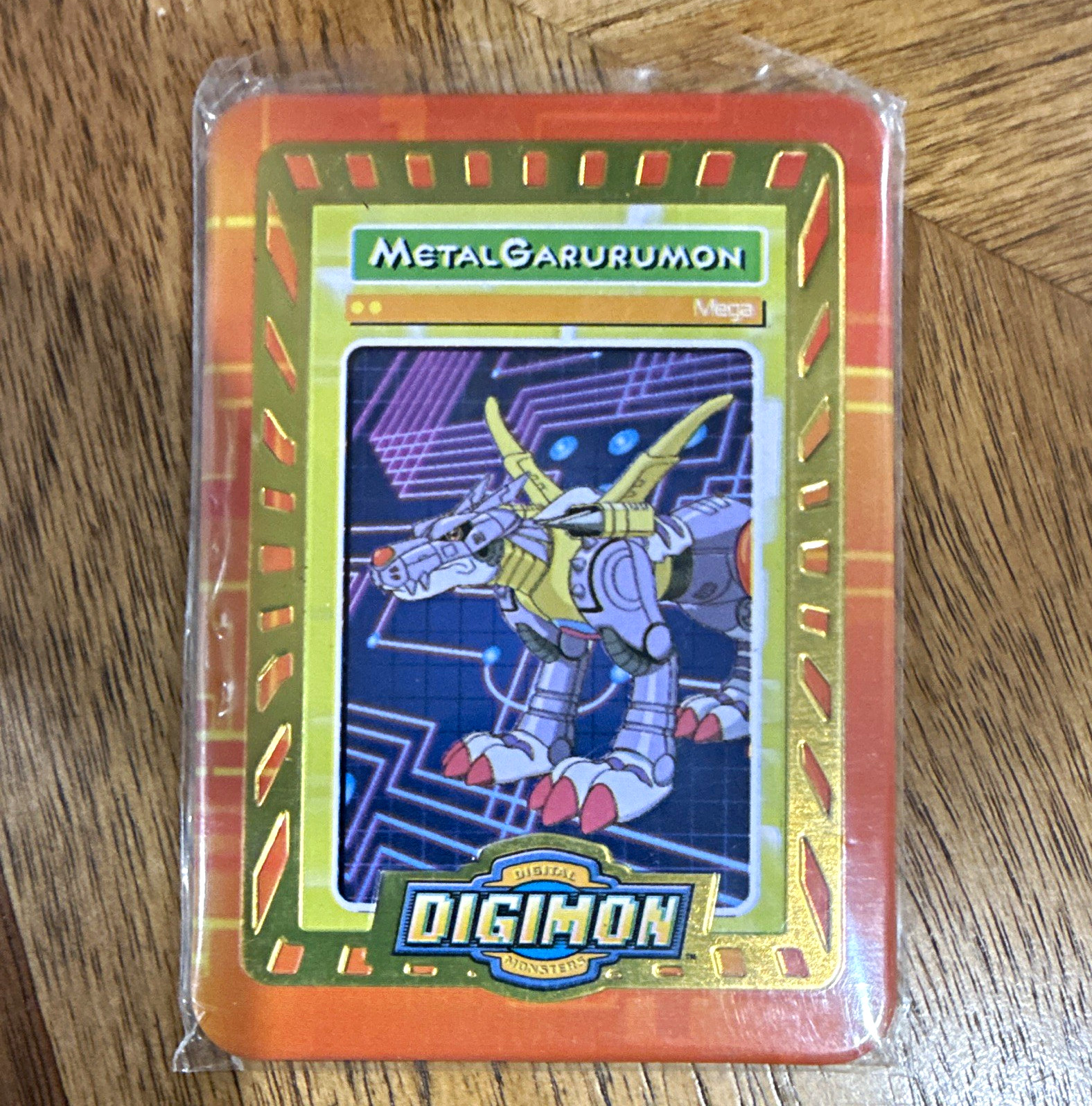 Metalgarurumon metal Tacobell promo chase card Metalgarurumon metal Tacobell promo chase card