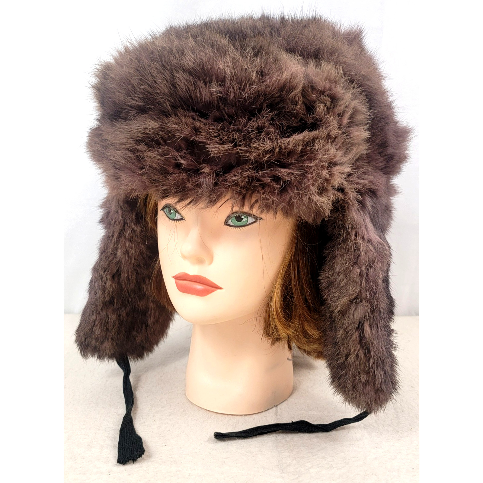 Vintage 1975 Soviet Rabbit Fur Ushanka – Authentic USSR Winter Hat | A$AP Rocky