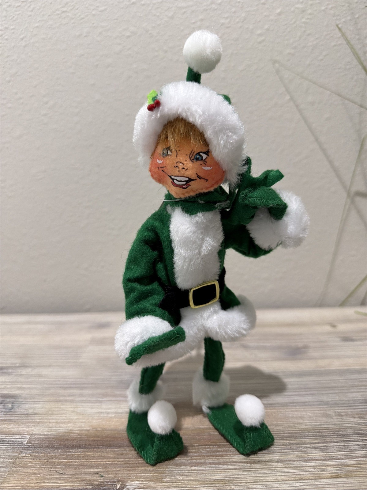 Annalee 9in Very Merry Green Elf Item #510520 - 2020 Annalee 9in Very Merry Green Elf Item #510520 - 2020