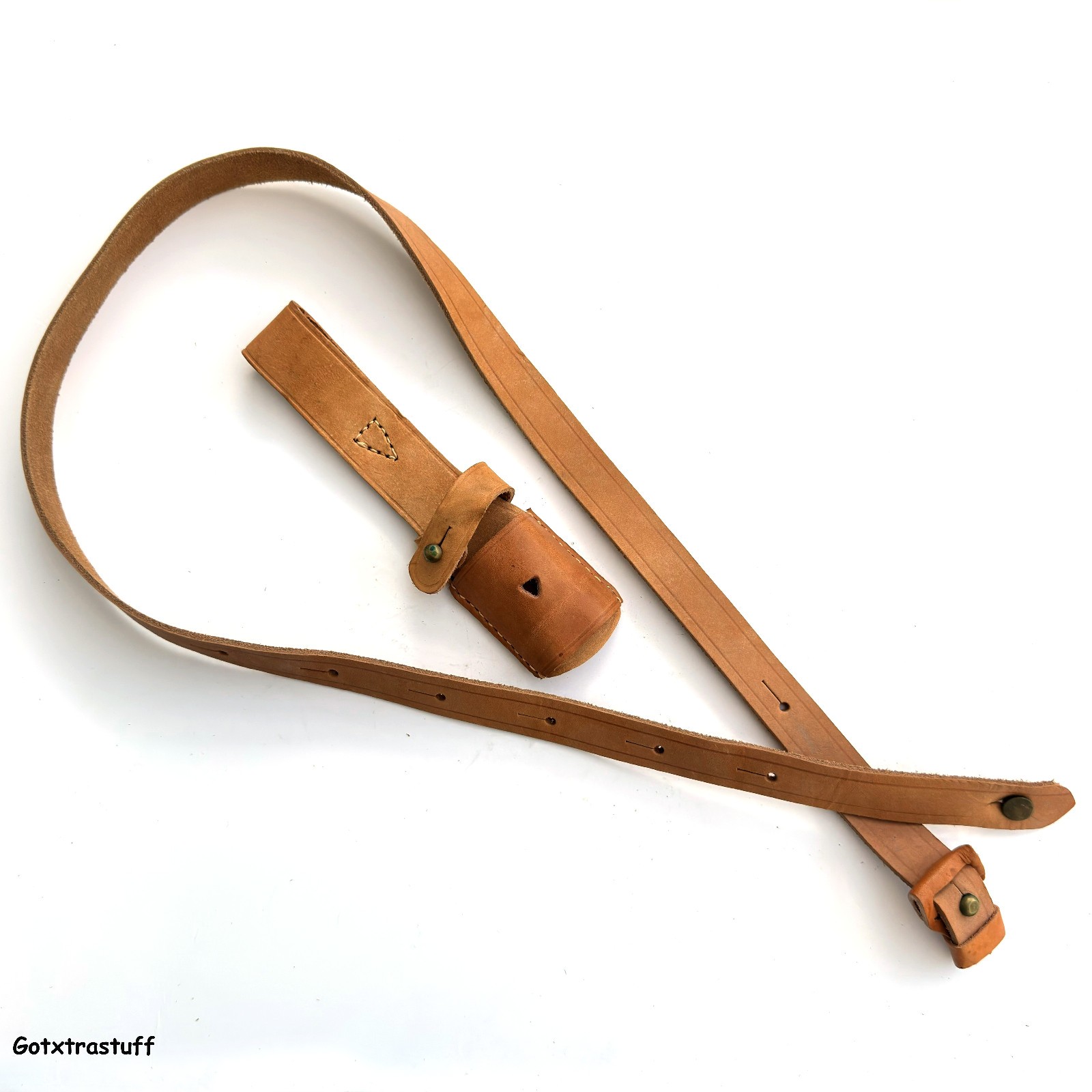 Yugoslavian M48 Mauser Bayonet Frog and Tan Leather Sling SET. Surplus Yugoslavian M48 Mauser Bayonet Frog and Tan Leather Sling SET. Surplus
