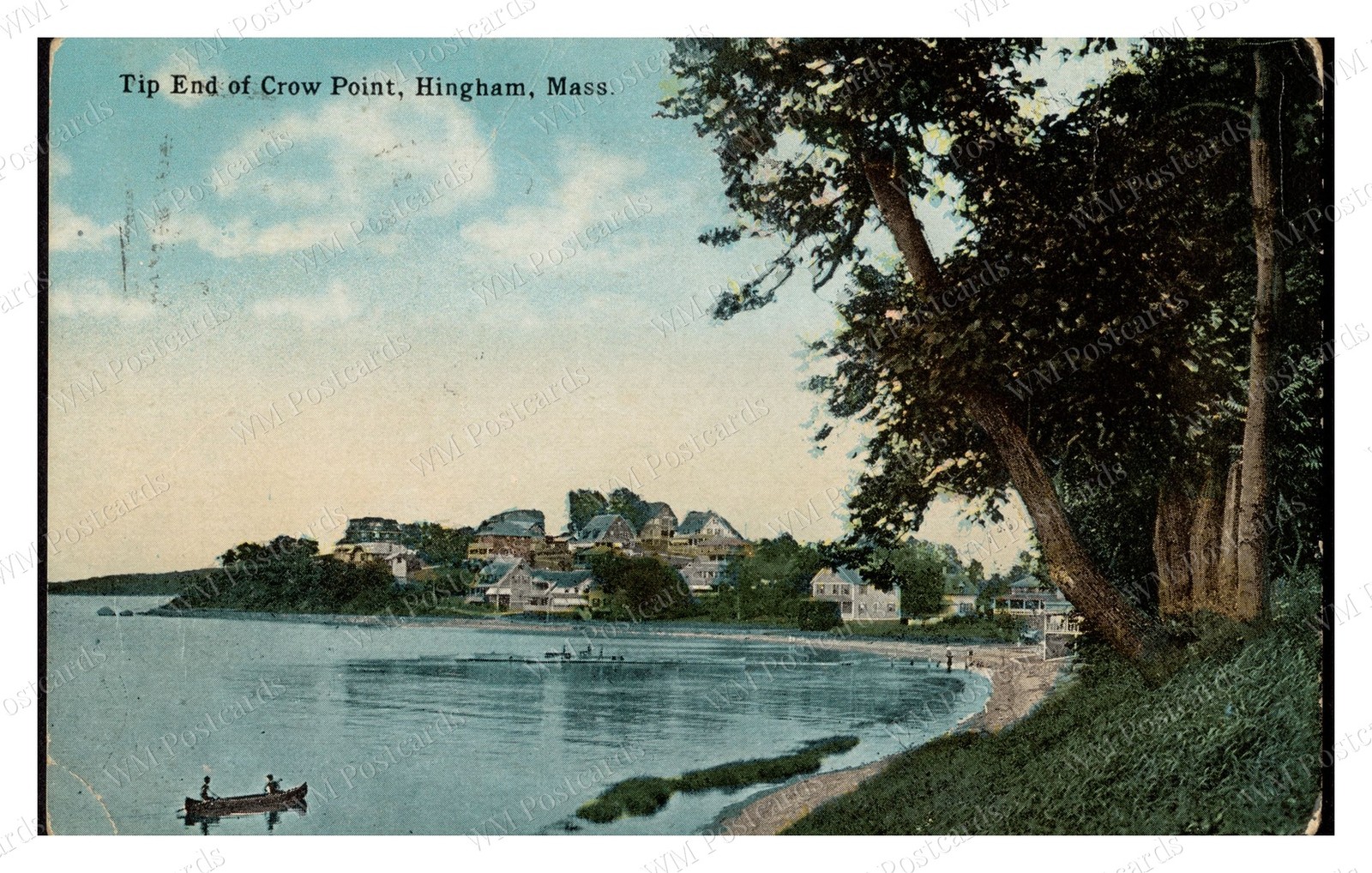 Hingham Massachusetts circa 1900s Crow Point Shoreline Houses Standard Postcard Hingham Massachusetts circa 1900s Crow Point Shoreline Houses Standard Postcard