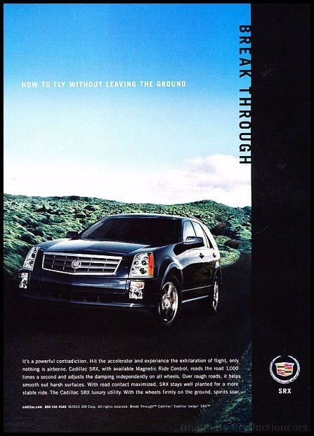 2003 2004 Cadillac SRX Vintage Advertisement Print Art Car Ad J270 2003 2004 Cadillac SRX Vintage Advertisement Print Art Car Ad J270
