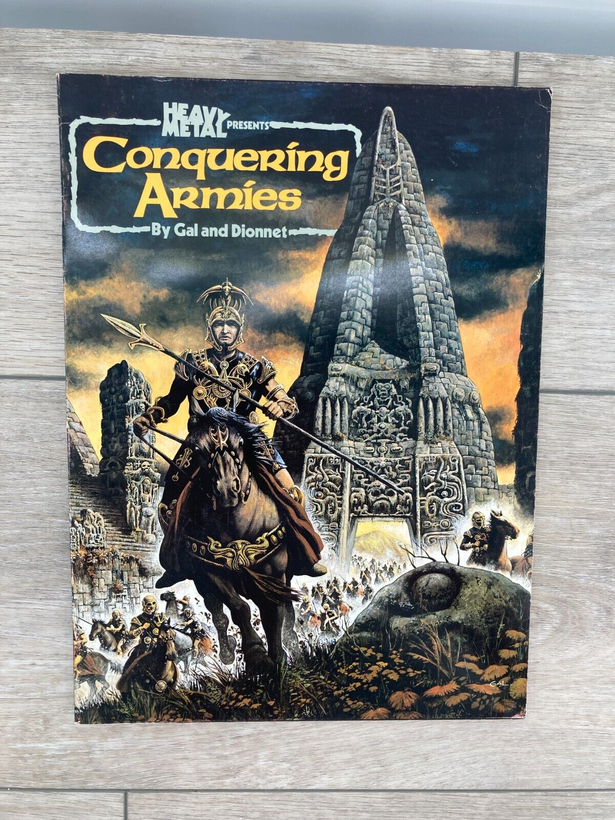 1978 Heavy Metal Oversized Graphic Fantasy Novel Conquering Armies Gal Dionnet