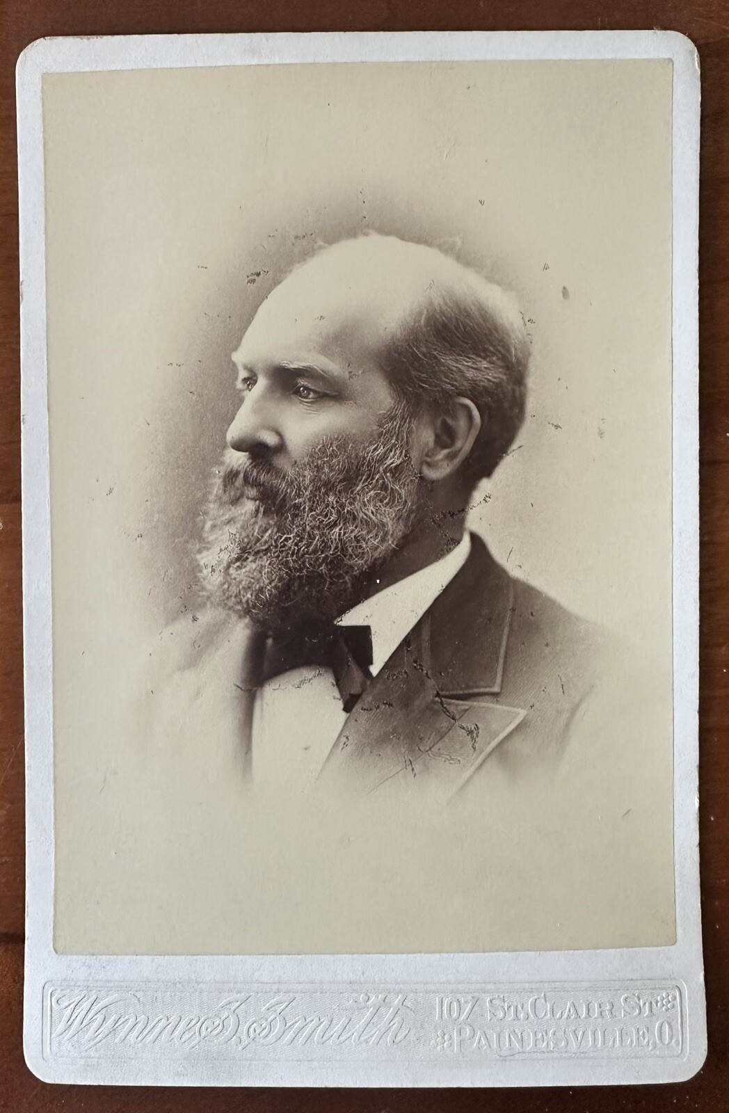 President Garfield Cabinet Card Photo Original Antique Political Ohio Studio President Garfield Cabinet Card Photo Original Antique Political Ohio Studio