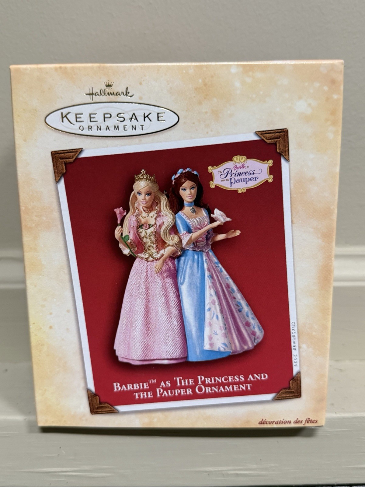 2004 Hallmark “Barbie As The Princess And The Pauper” Keepsake Ornament NEW 2004 Hallmark “Barbie As The Princess And The Pauper” Keepsake Ornament NEW
