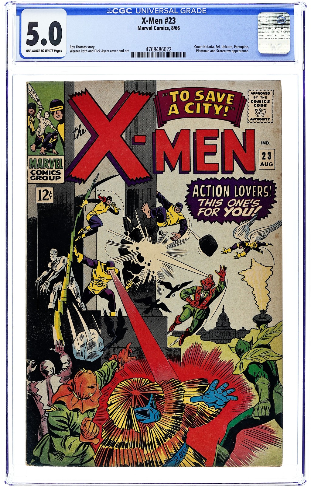 Uncanny X-Men #23 CGC 5.0 1966 4768486022