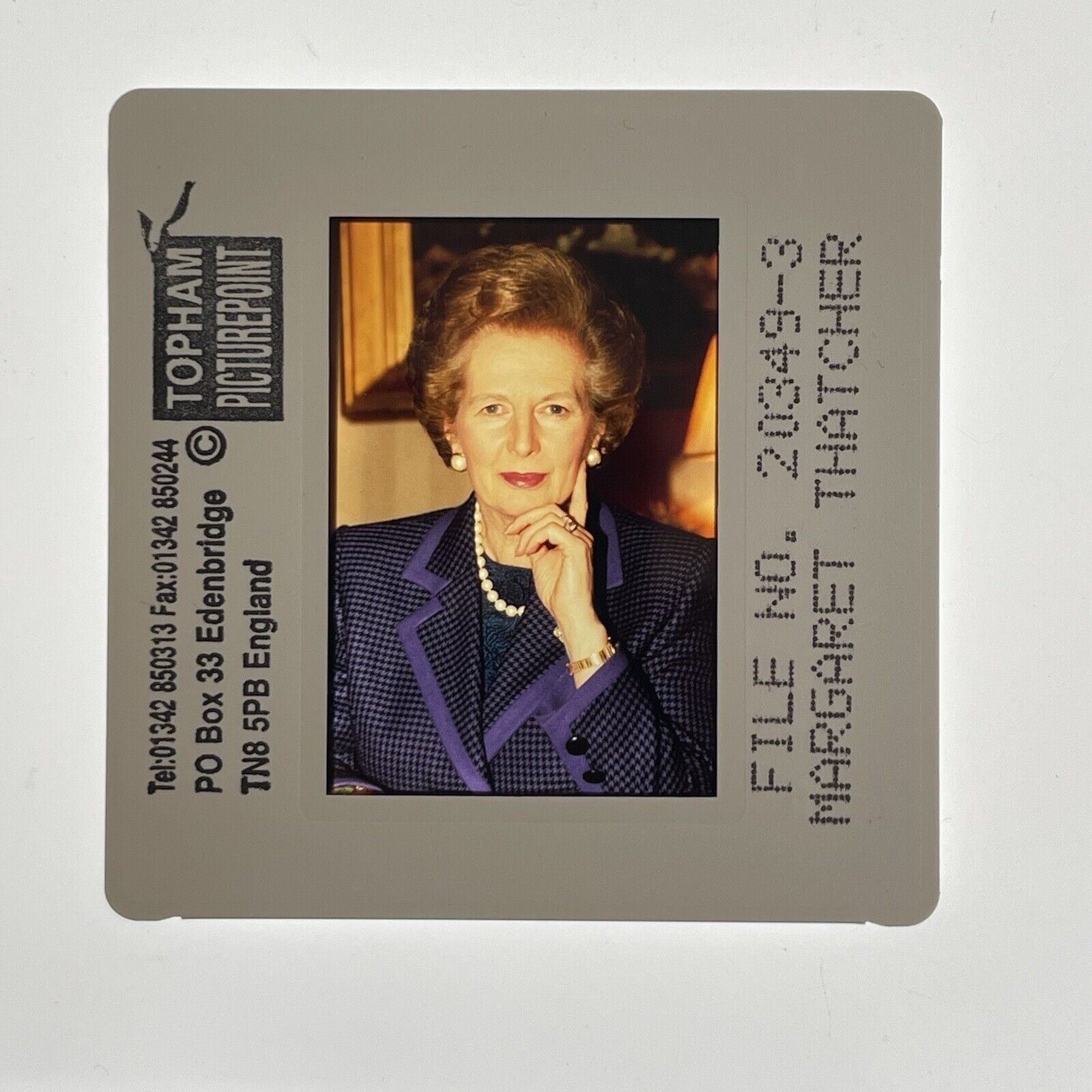 Margaret Thatcher United Kingdom Prime Minister S2915 SD02  35mm Slide