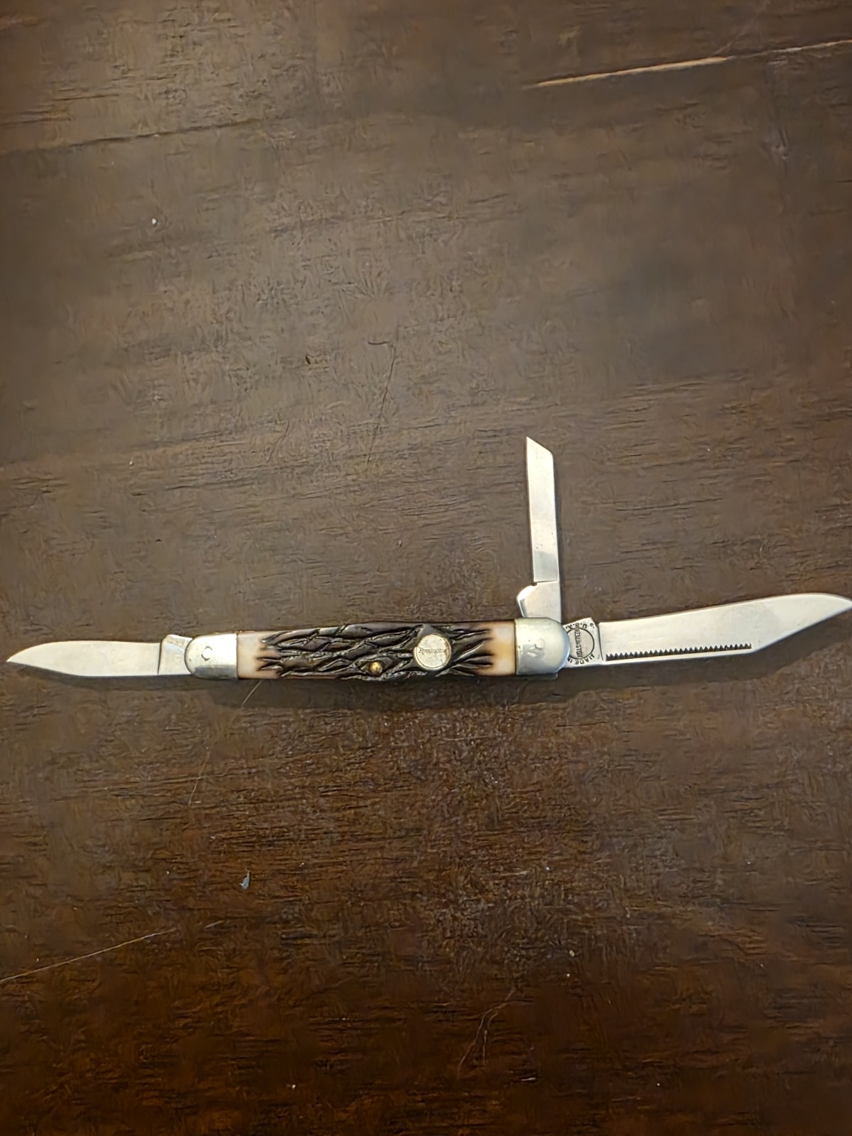 Vintage Remington R14 Carpenters Whittler 3-Blade Pocket Knife USA Camillus