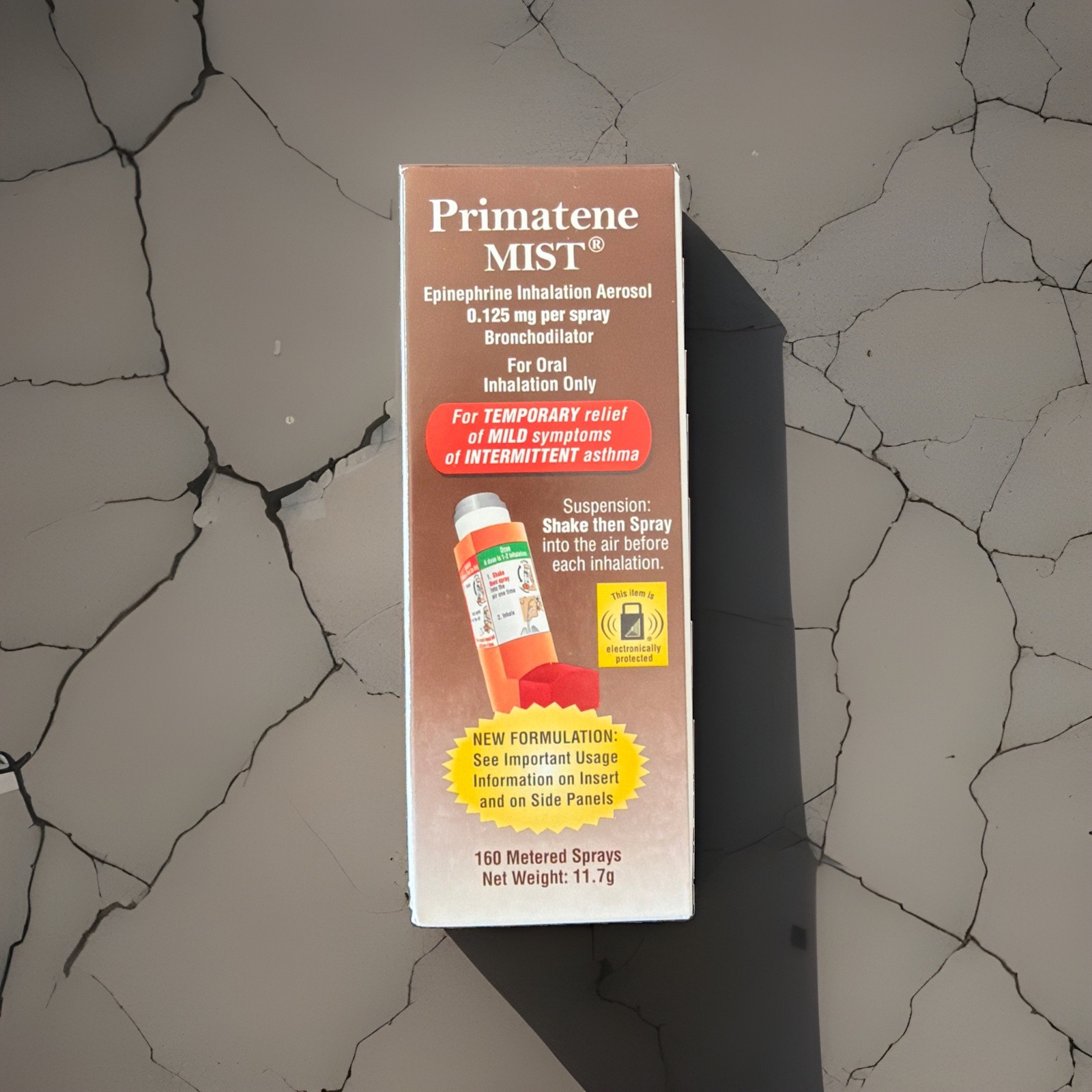 Primatene Mist Epinephrine Inhalation Aerosol 160 Sprays, Exp 04/2028 Primatene Mist Epinephrine Inhalation Aerosol 160 Sprays, Exp 04/2028