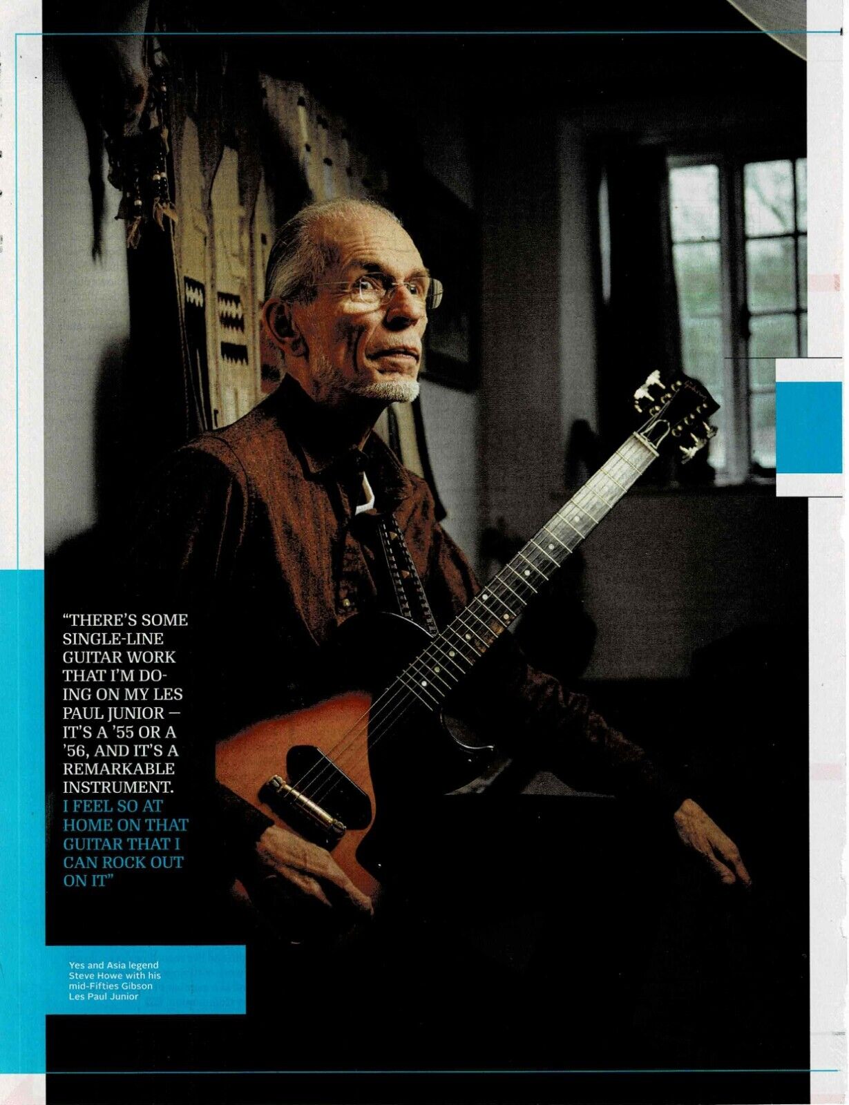 Steve Howe of Yes / Asia - Music Print Ad Photo - 2020