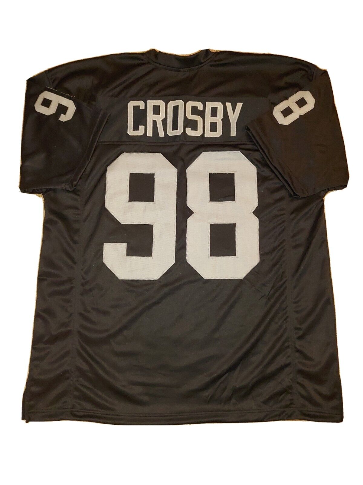 New Maxx Crosby 3XL Las Vegas Raiders Pro Custom Stitch Football Jersey Mens