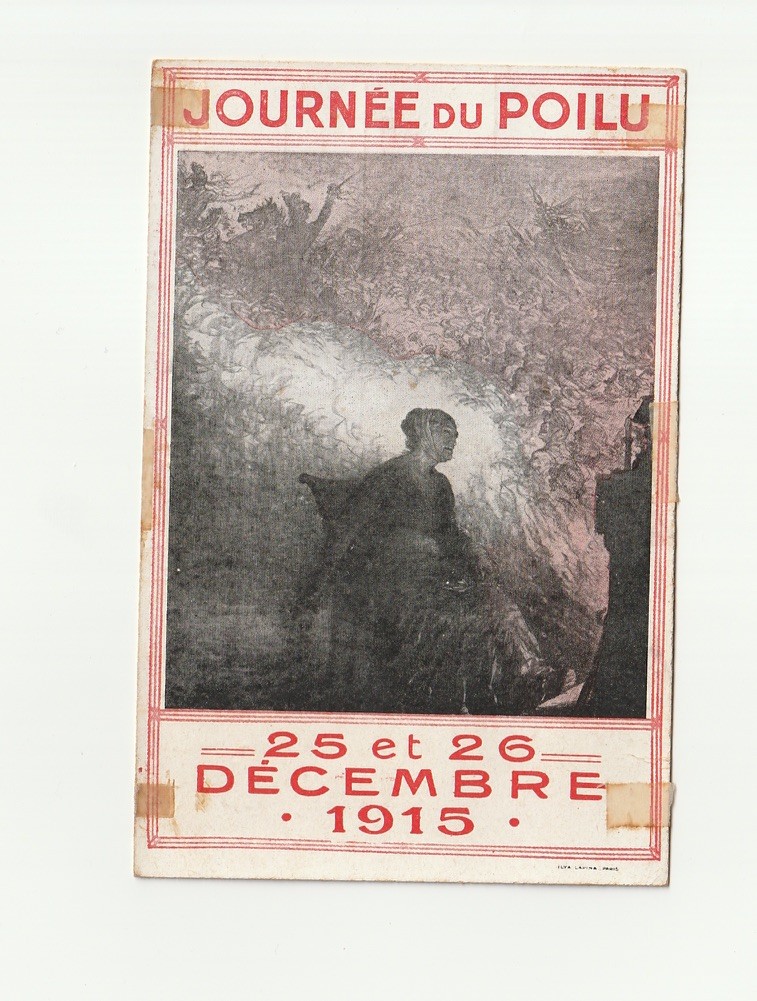 1915 Day of the Hairy 25-26 December Patriotic Card WW1 War 14-18 1915 Day of the Hairy 25-26 December Patriotic Card WW1 War 14-18