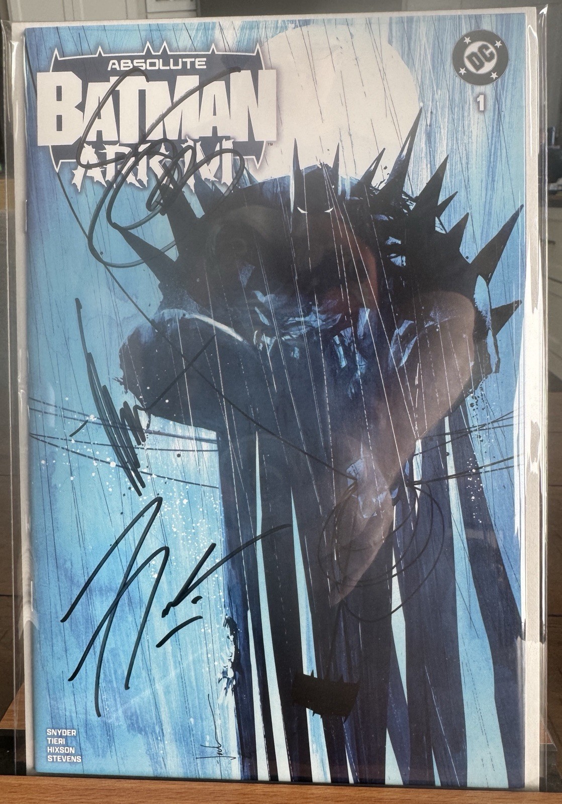 Absolute Batman: Ark-M #1 Jock Cardstock Variant Cover. Signed Jock, Snyder, +1 Absolute Batman: Ark-M #1 Jock Cardstock Variant Cover. Signed Jock, Snyder, +1