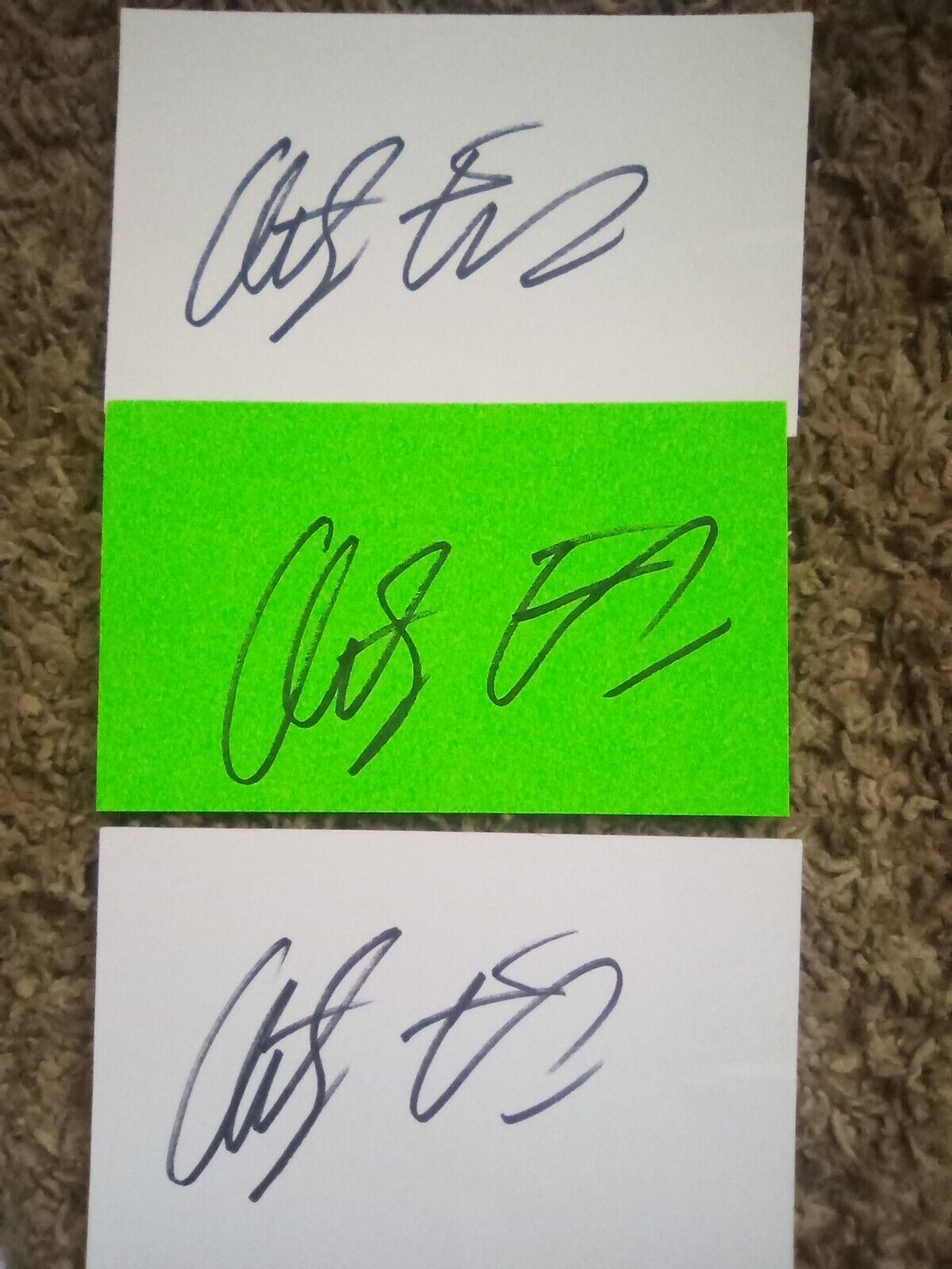 3 Anthony Edwards Top Gun Autographs 3 Signed Cards