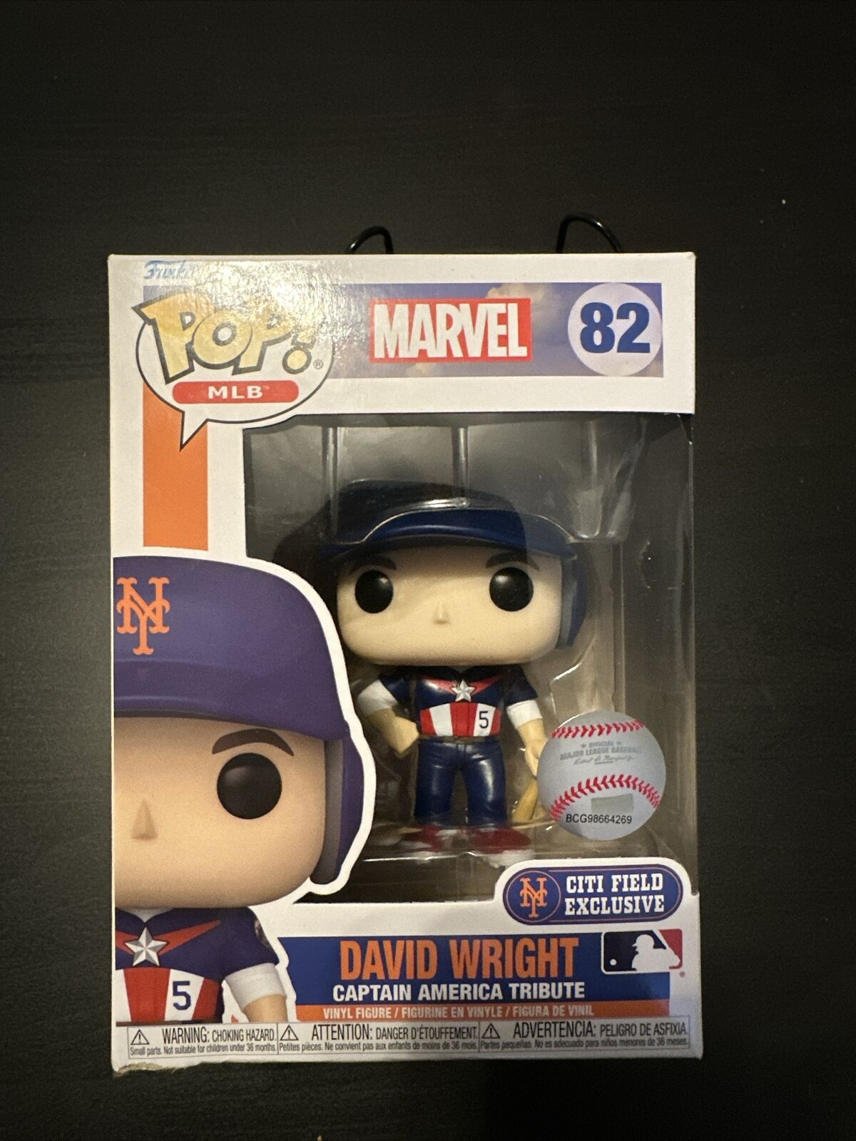 Funko Pop MLB New York Mets David Wright Captain America #82 Figure New