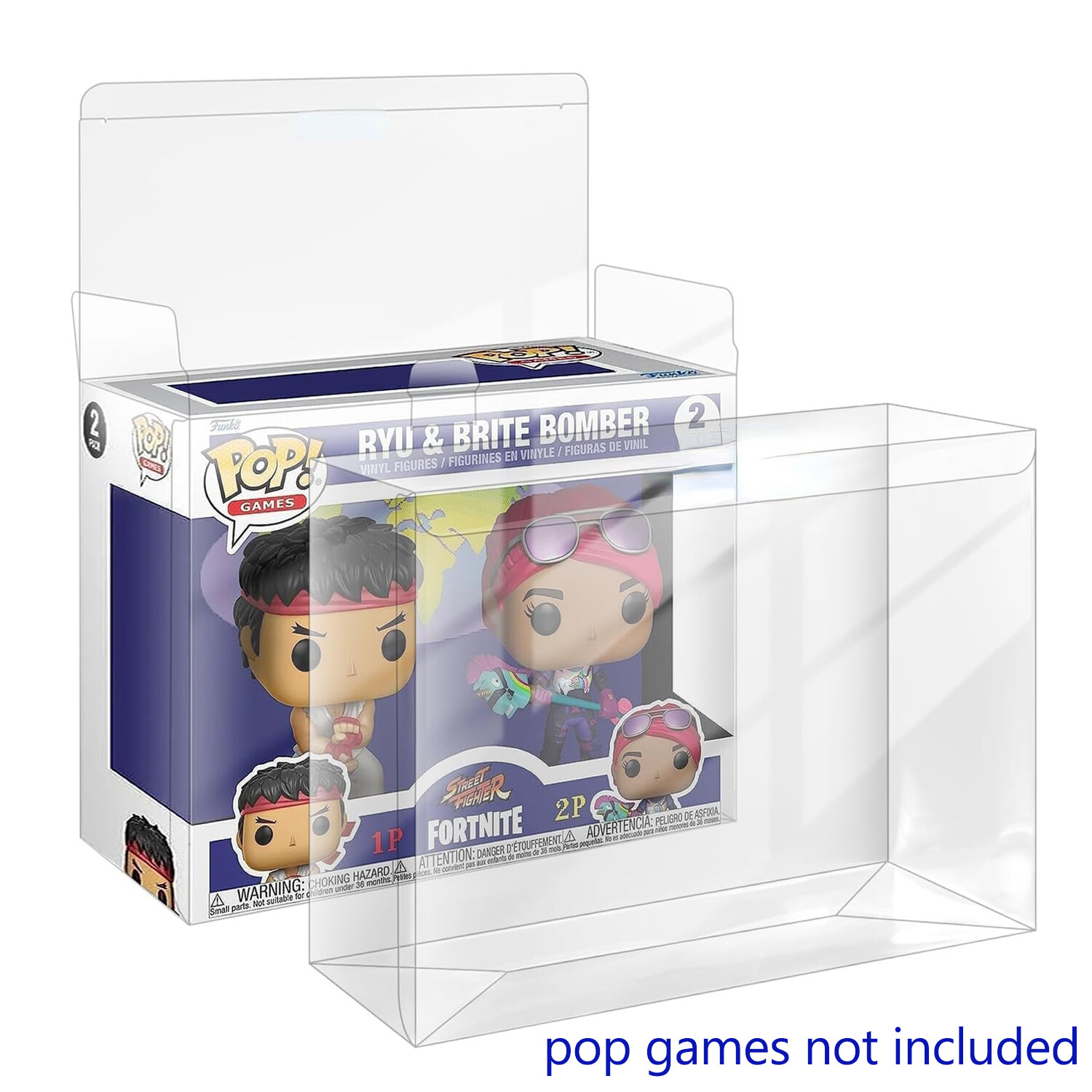 Clear Box Protector Case For Funko Pop 2 Pack Vinyl Figures Collectibles Display Clear Box Protector Case For Funko Pop 2 Pack Vinyl Figures Collectibles Display