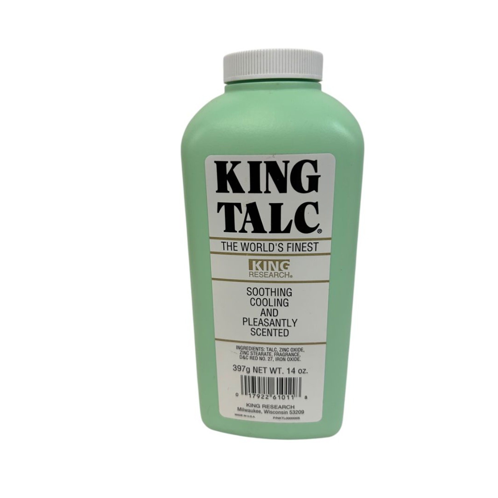 King Talc 14oz Soothing Cooling Pleasant Scent New USA King Talc 14oz Soothing Cooling Pleasant Scent New USA