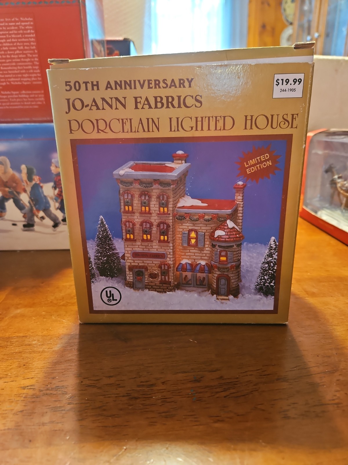 Vintage 50th Anniversary JoANN Fabric Lighted Christmas House /1993/Limited... Vintage 50th Anniversary JoANN Fabric Lighted Christmas House /1993/Limited...