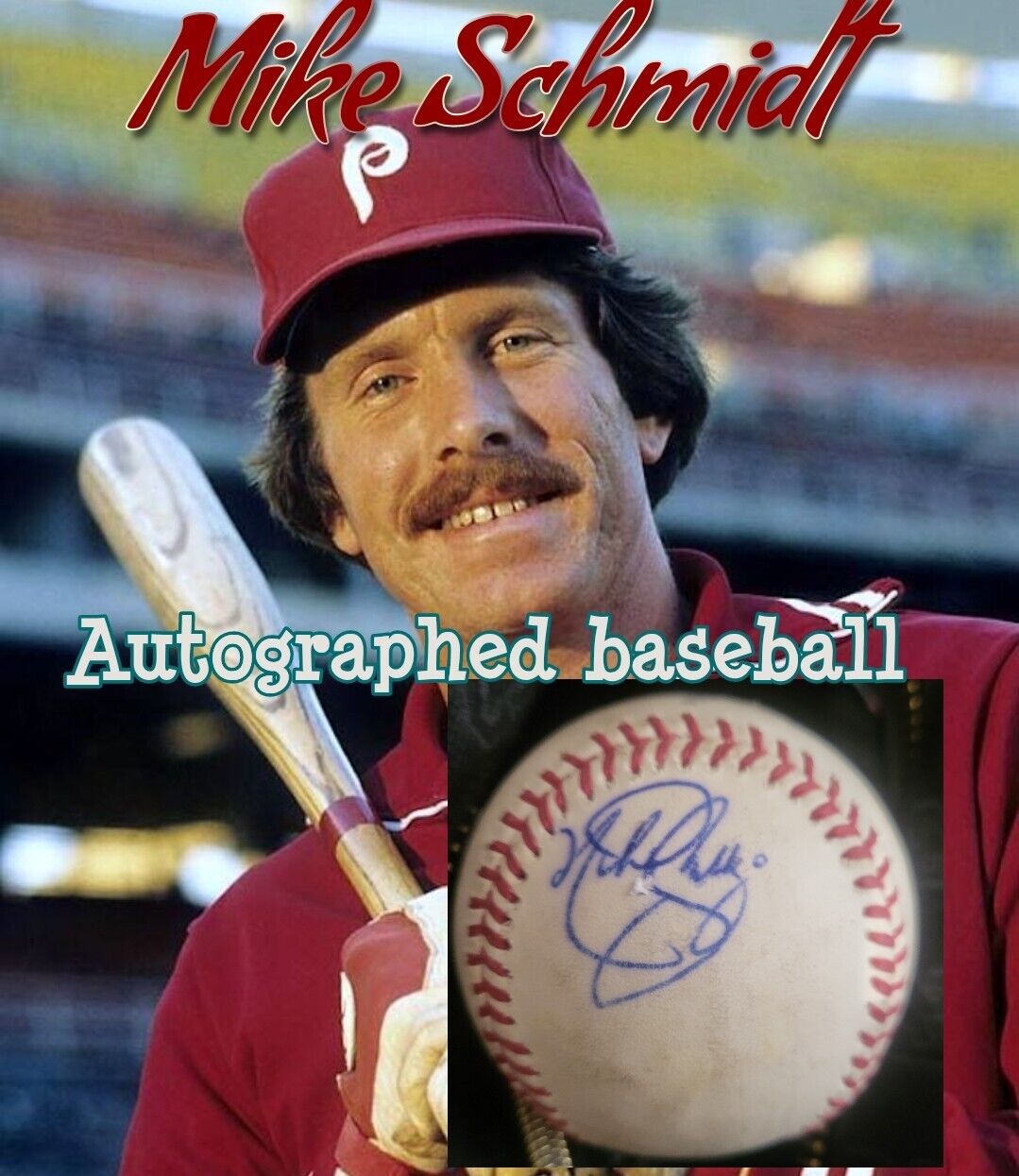 Mike Schmidt HOF Philadelphia Phillies Autographed Baseball (1978)