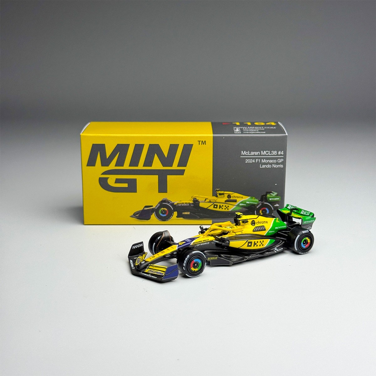 1:64 McLaren MCL38 #4 #81 Piastri Monaco Diecast Rare Miniature 1:64 McLaren MCL38 #4 #81 Piastri Monaco Diecast Rare Miniature