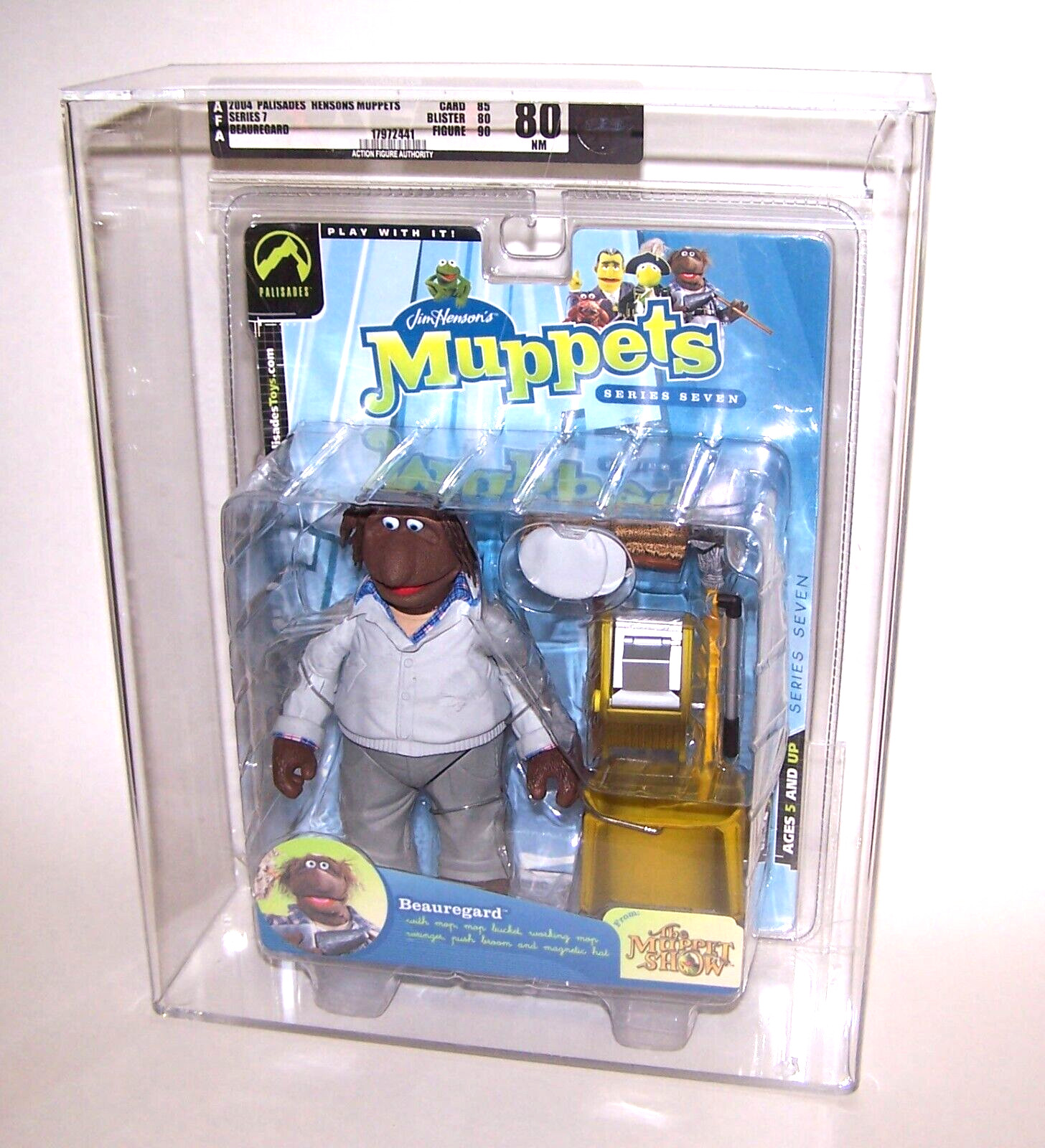Jim Henson\'s Muppets Beauregard Figure AFA 80 NM Palisades 2004 Jim Henson\'s Muppets Beauregard Figure AFA 80 NM Palisades 2004
