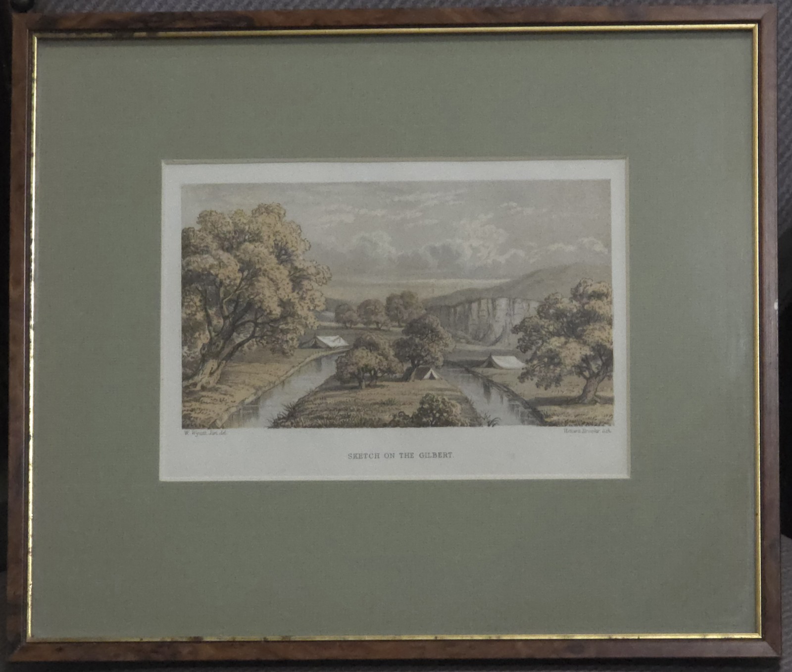 1863 McKinlay Expedition Lithograph “Sketch on the Gilbert” – W. Wyatt Jun –...