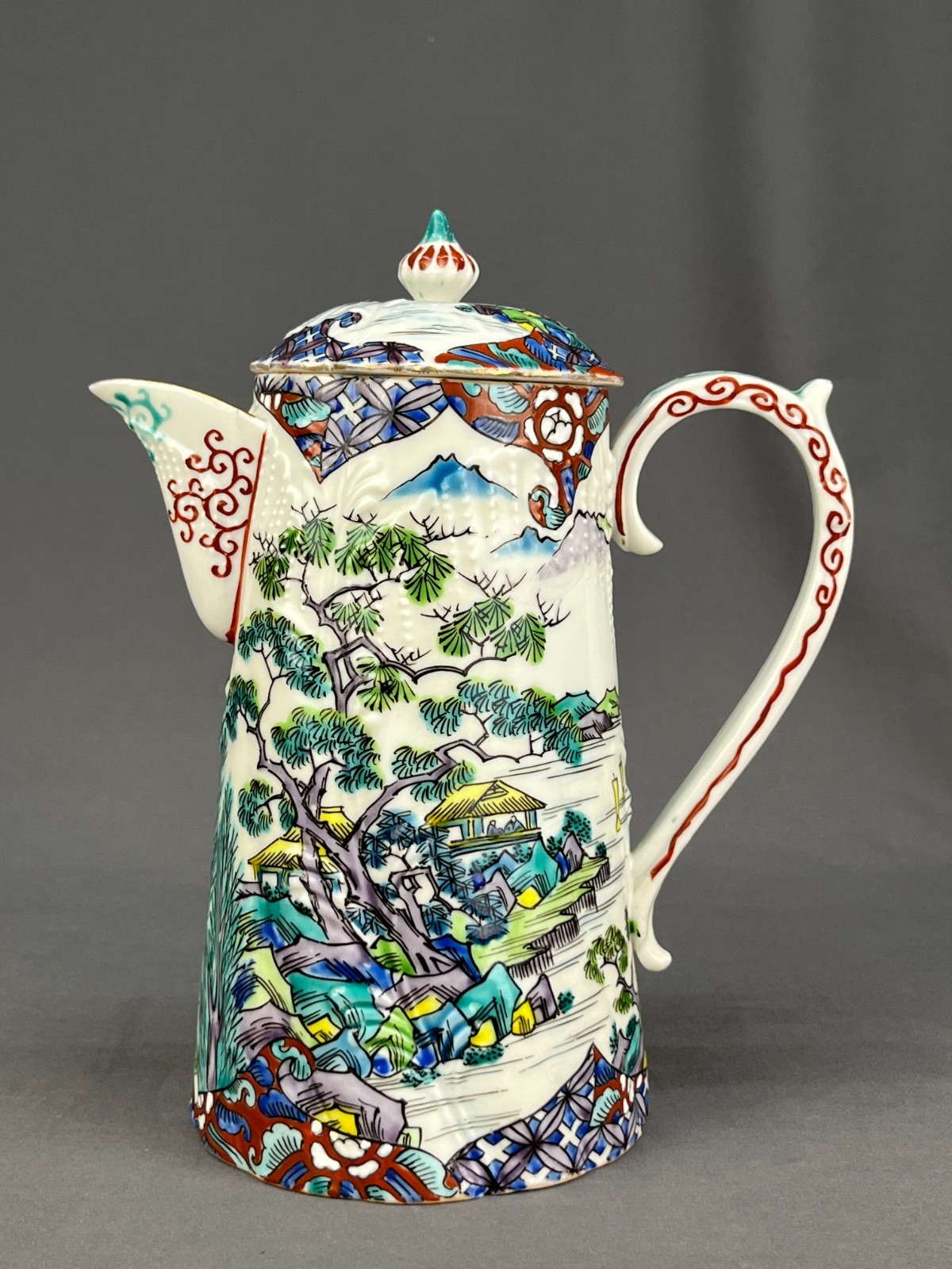 Antique Japanese Export Porcelain A A VANTINE & Co Chocolate Pot