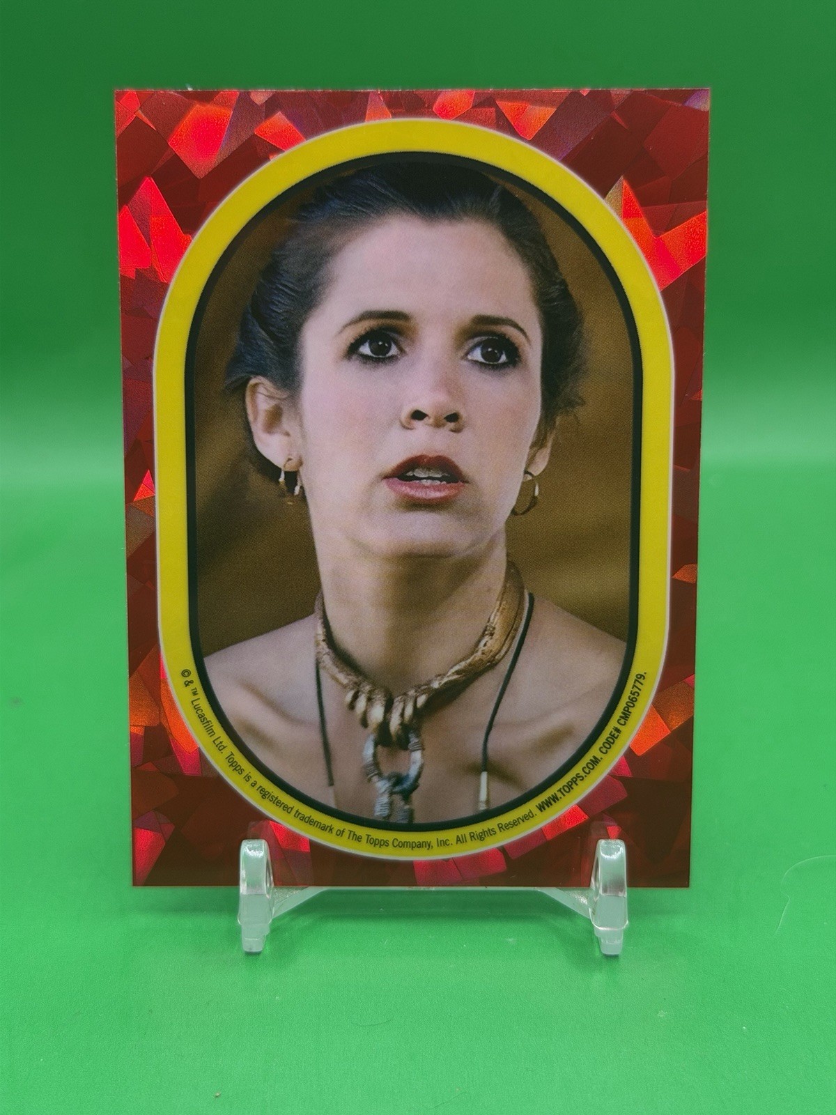 2023 Topps Chrome Star Wars Sapphire Princess Leia ROTJ Sticker SSP