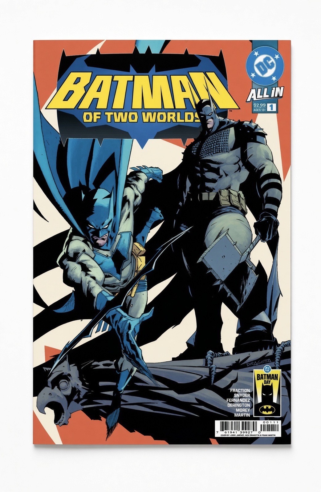 Batman of Two Worlds #1 Batman Day 2026 DC Comics NM Nick Dragotta Batman of Two Worlds #1 Batman Day 2026 DC Comics NM Nick Dragotta
