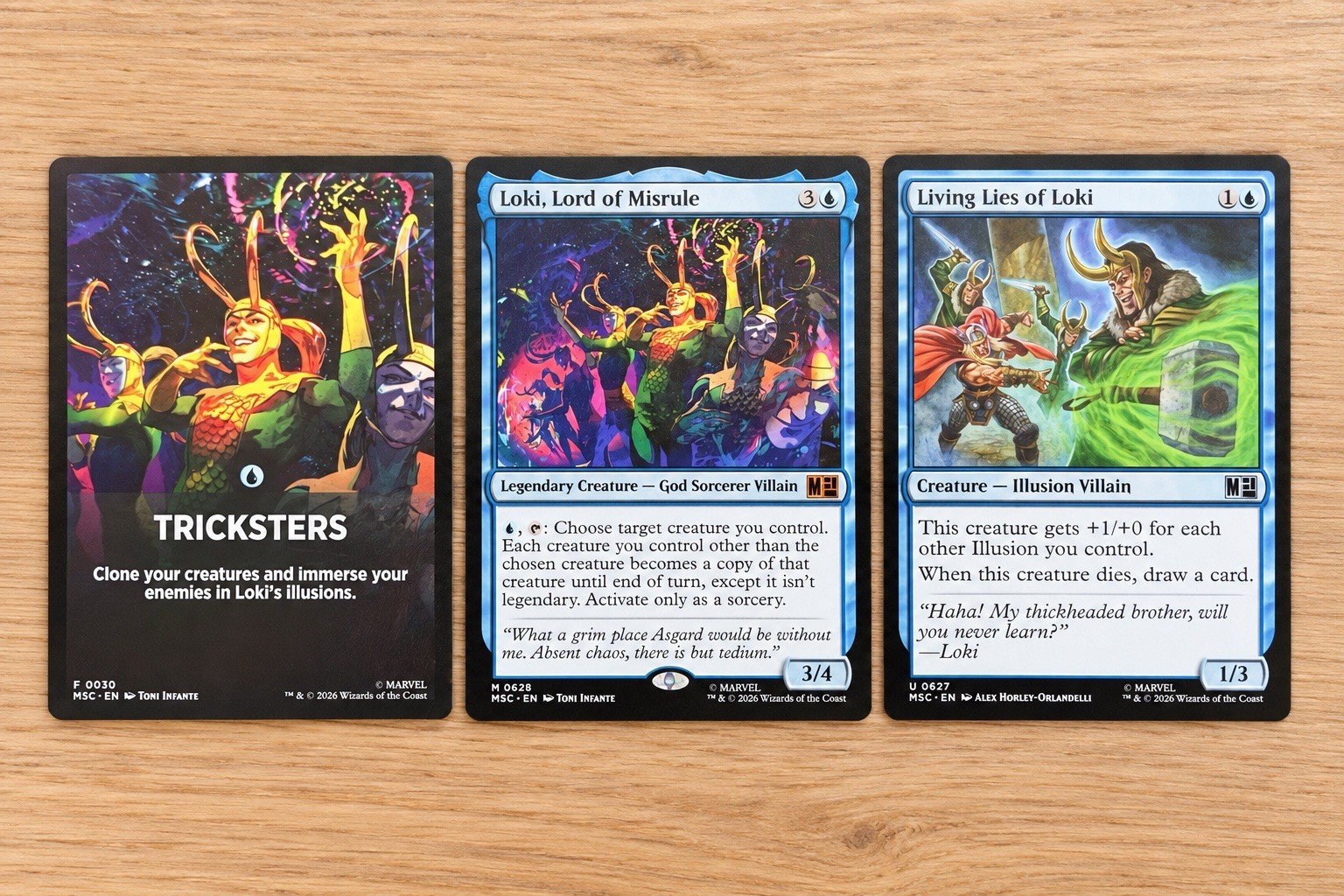 Loki, Lord of Misrule Commander: Marvel Super Heroes Regular. 3 cards Loki, Lord of Misrule Commander: Marvel Super Heroes Regular. 3 cards