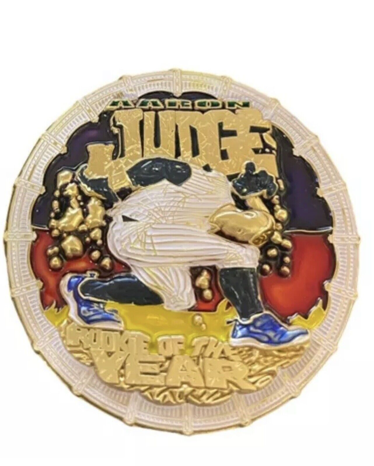 New York Yankees Aaron Judge Rookie of the Year Punisher Challenge Coin 