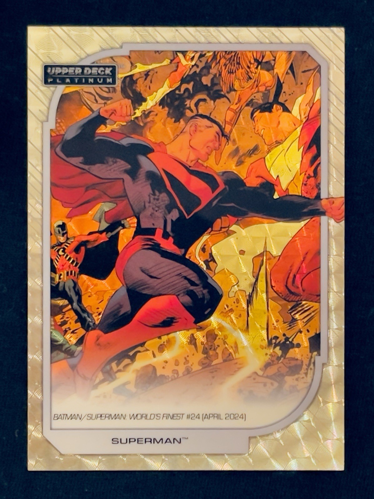 2026 UD DC Platinum Superman Superfractor 1/1 One Of One Golden Treasures #143 2026 UD DC Platinum Superman Superfractor 1/1 One Of One Golden Treasures #143