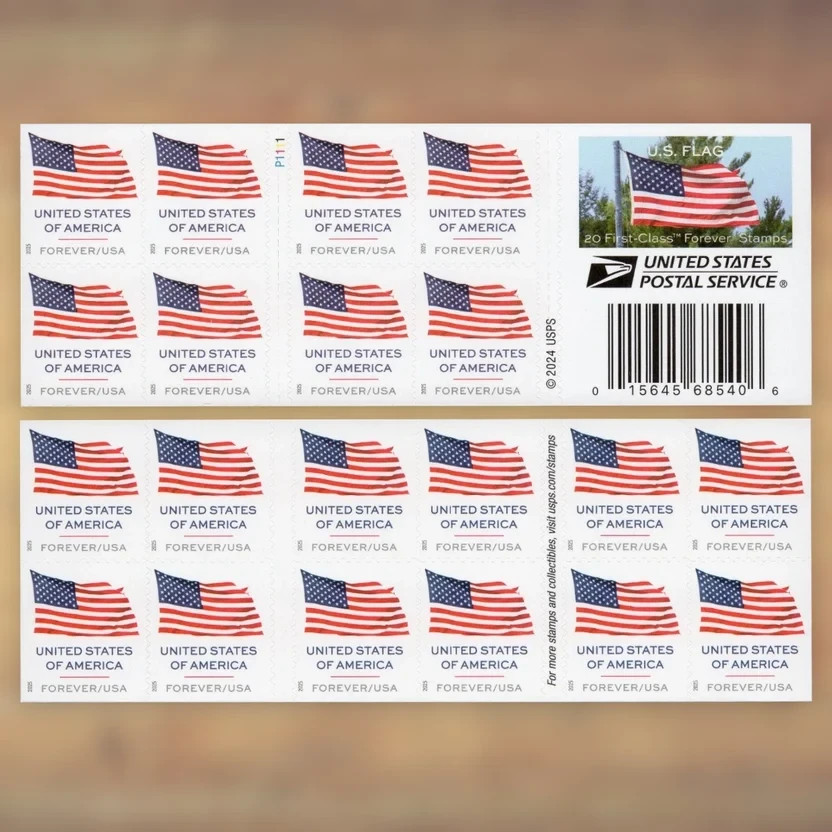 100 Forever Stamps ( 5 Sheets ) of 20 First Class USPS Stamps 2025 100 Forever Stamps ( 5 Sheets ) of 20 First Class USPS Stamps 2025