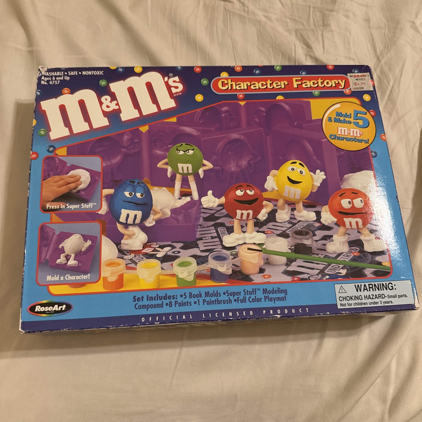 Vintage M&M Character Factory by RoseArt New In Box Never Opened 5 Diff Characte