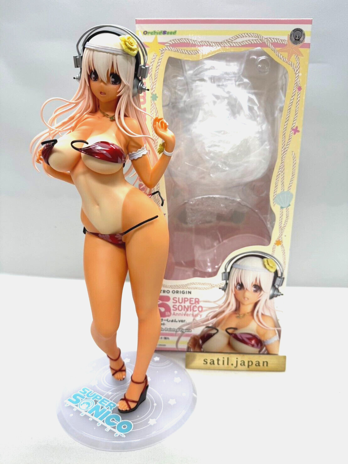 USED Orchid Seed Super Sonico Summer Vacation Ver. Sun Kissed 1/4.5 Figure USED Orchid Seed Super Sonico Summer Vacation Ver. Sun Kissed 1/4.5 Figure