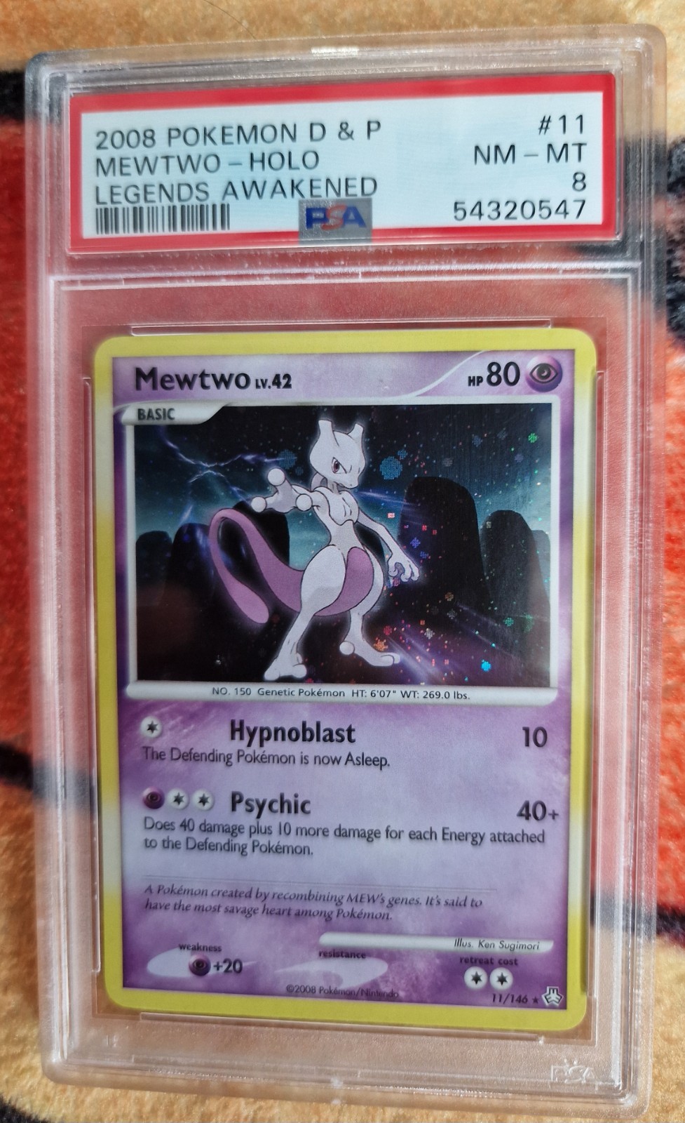 *SWIRL* Mewtwo Lv.42 Legends Awakened Holo 11/146 PSA 8 *SWIRL* Mewtwo Lv.42 Legends Awakened Holo 11/146 PSA 8