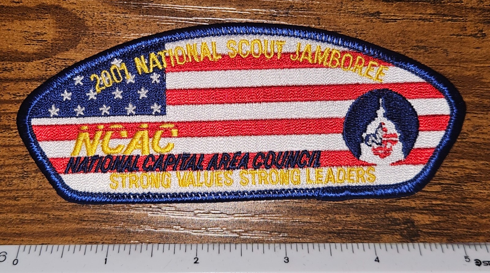 DC Maryland Virginia Council NCAC 2001 National Jamboree American Flag BSA CSP DC Maryland Virginia Council NCAC 2001 National Jamboree American Flag BSA CSP