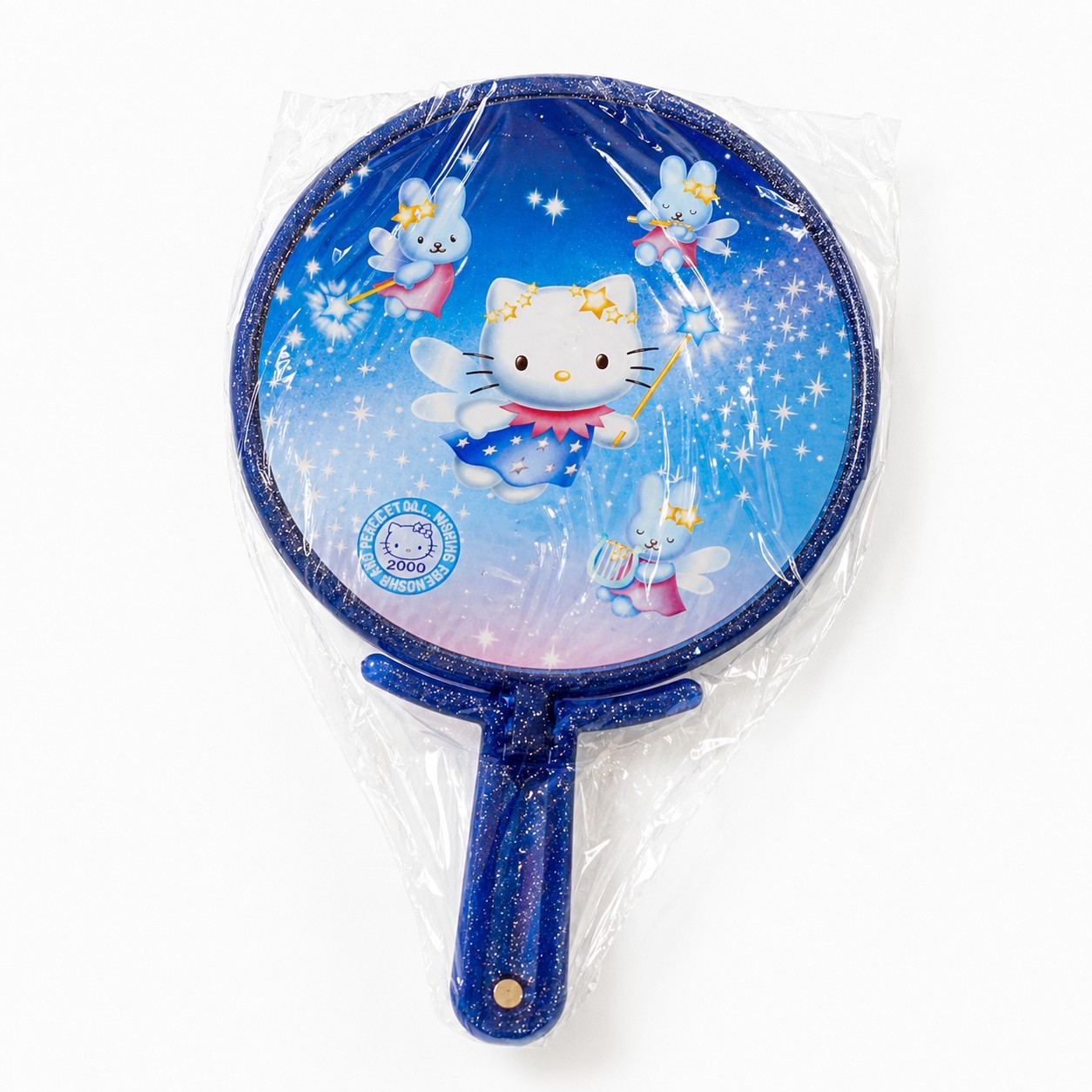 Ultra Rare Hello Kitty Fairy Mirror 2000 Sanrio Japan Vintage Hand Mirror New Bo