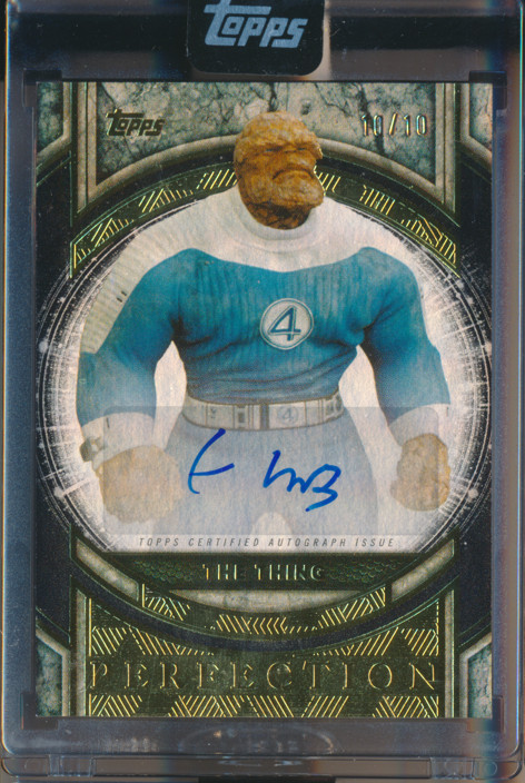 2025 Topps Marvel The Collector Ebon Moss-Bacharach as The Thing Auto #10/10 2025 Topps Marvel The Collector Ebon Moss-Bacharach as The Thing Auto #10/10