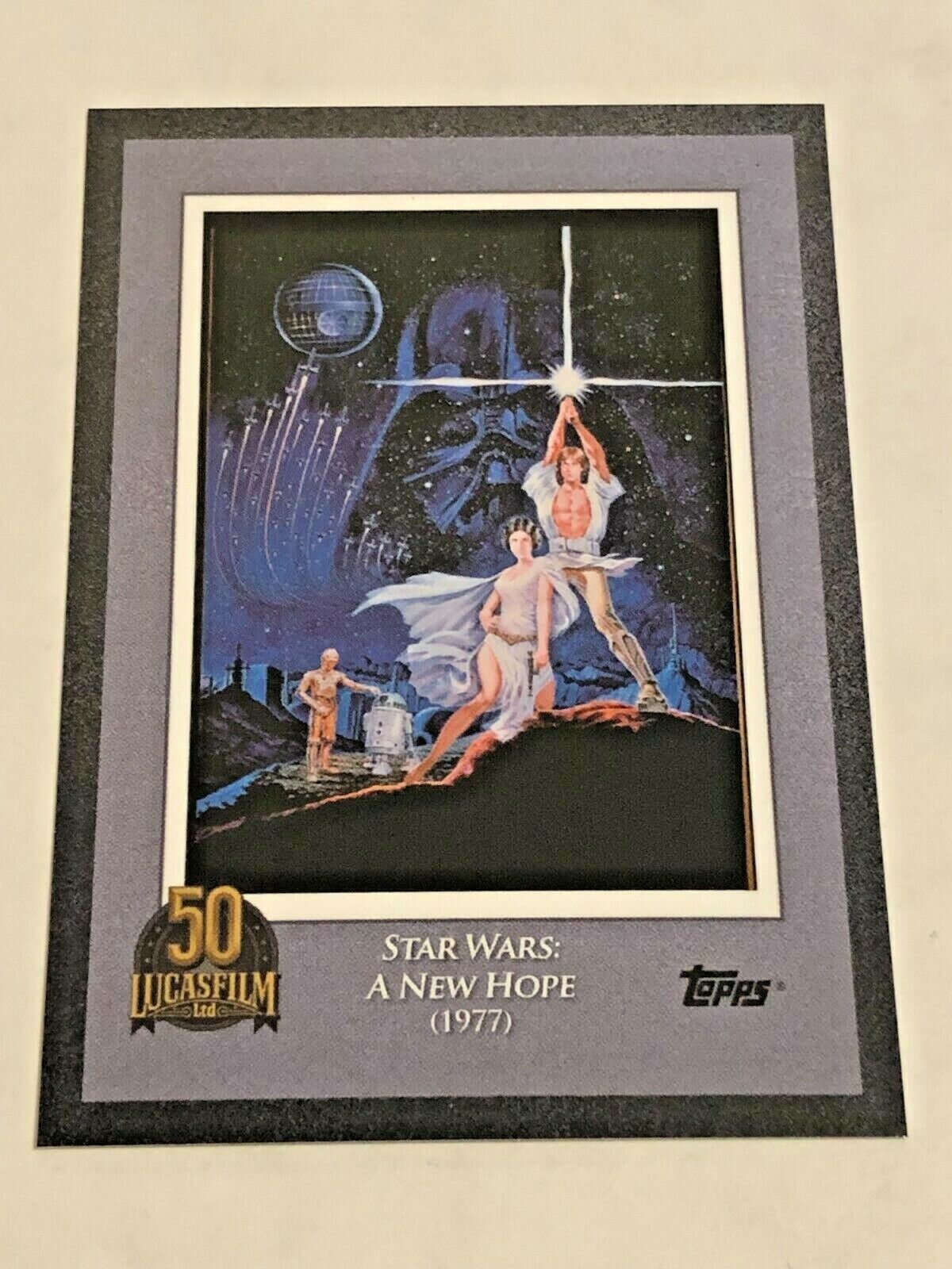 2021 Topps Star Wars: Lucasfilm 50th Anniversary #1 - Star Wars: A New Hope