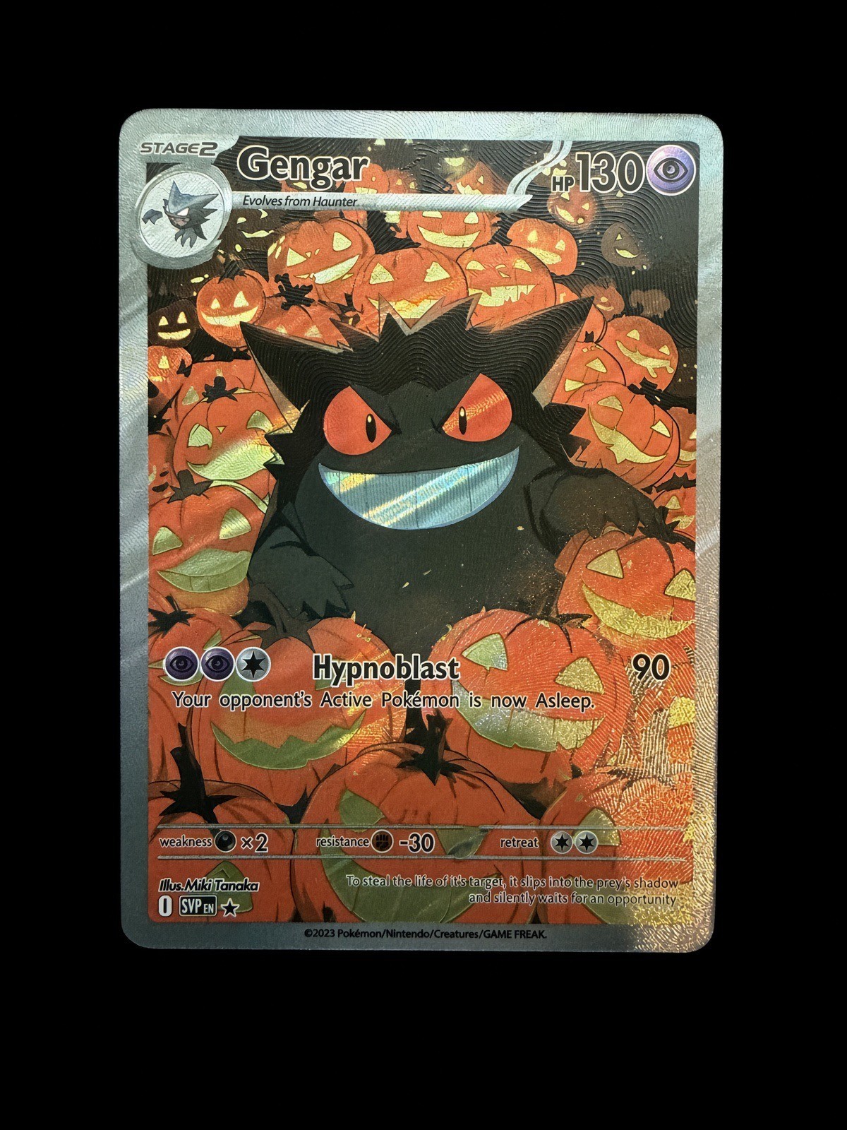 Pokemon Halloween Gengar Non-TCG Art Card Display Pokemon Halloween Gengar Non-TCG Art Card Display
