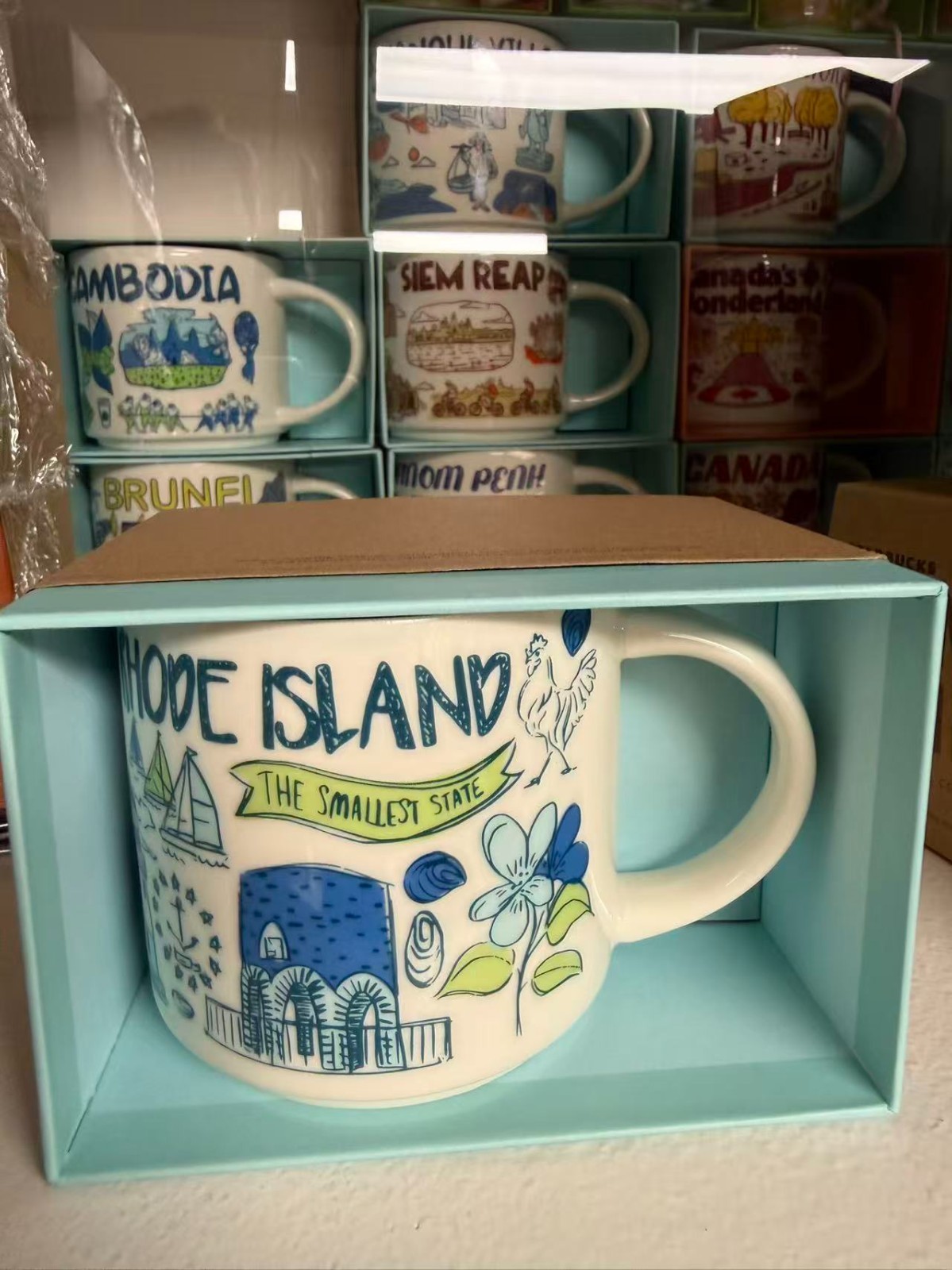 Starbucks Been There Rhode Island USA 14oz Mug NIB w/ Tag Rare Discontinued Starbucks Been There Rhode Island USA 14oz Mug NIB w/ Tag Rare Discontinued