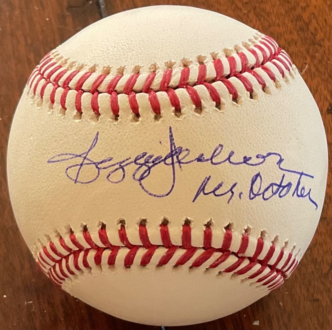 Reggie Jackson (HOF) Signed “Mr. October” Snow White MLB Baseball JSA AUTHENTIC