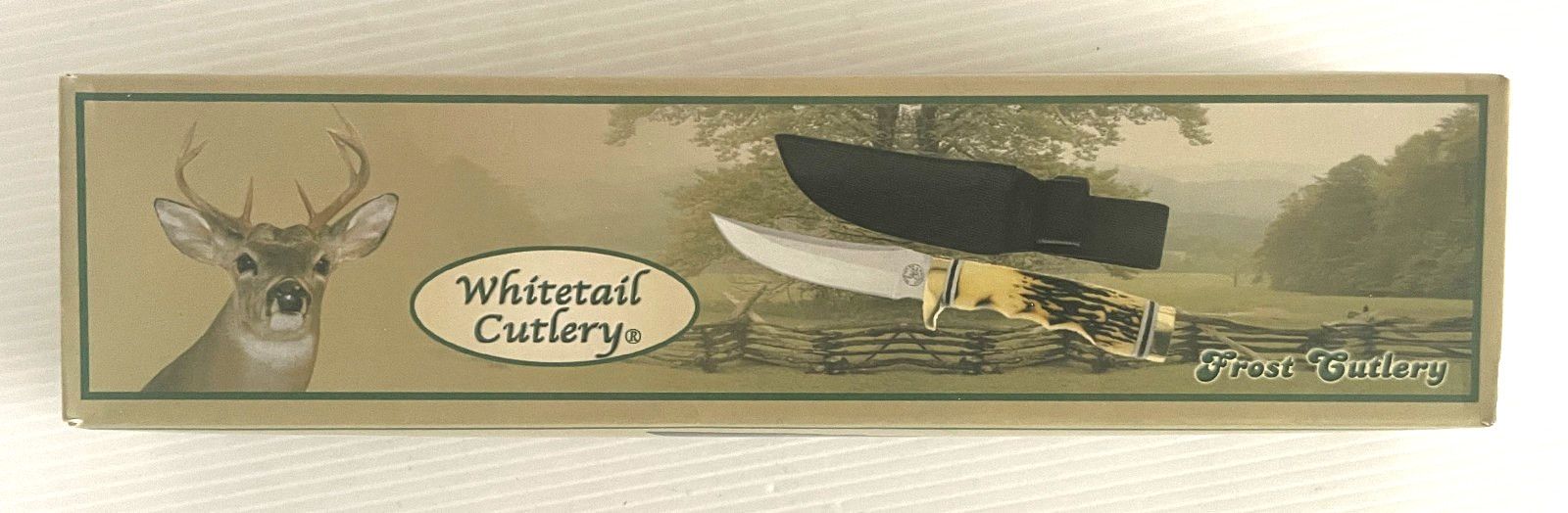 Whitetail Cutlery 9.25 Inch Fixed Blade Knife w/ Nylon Sheath WT-150 NIB Whitetail Cutlery 9.25 Inch Fixed Blade Knife w/ Nylon Sheath WT-150 NIB