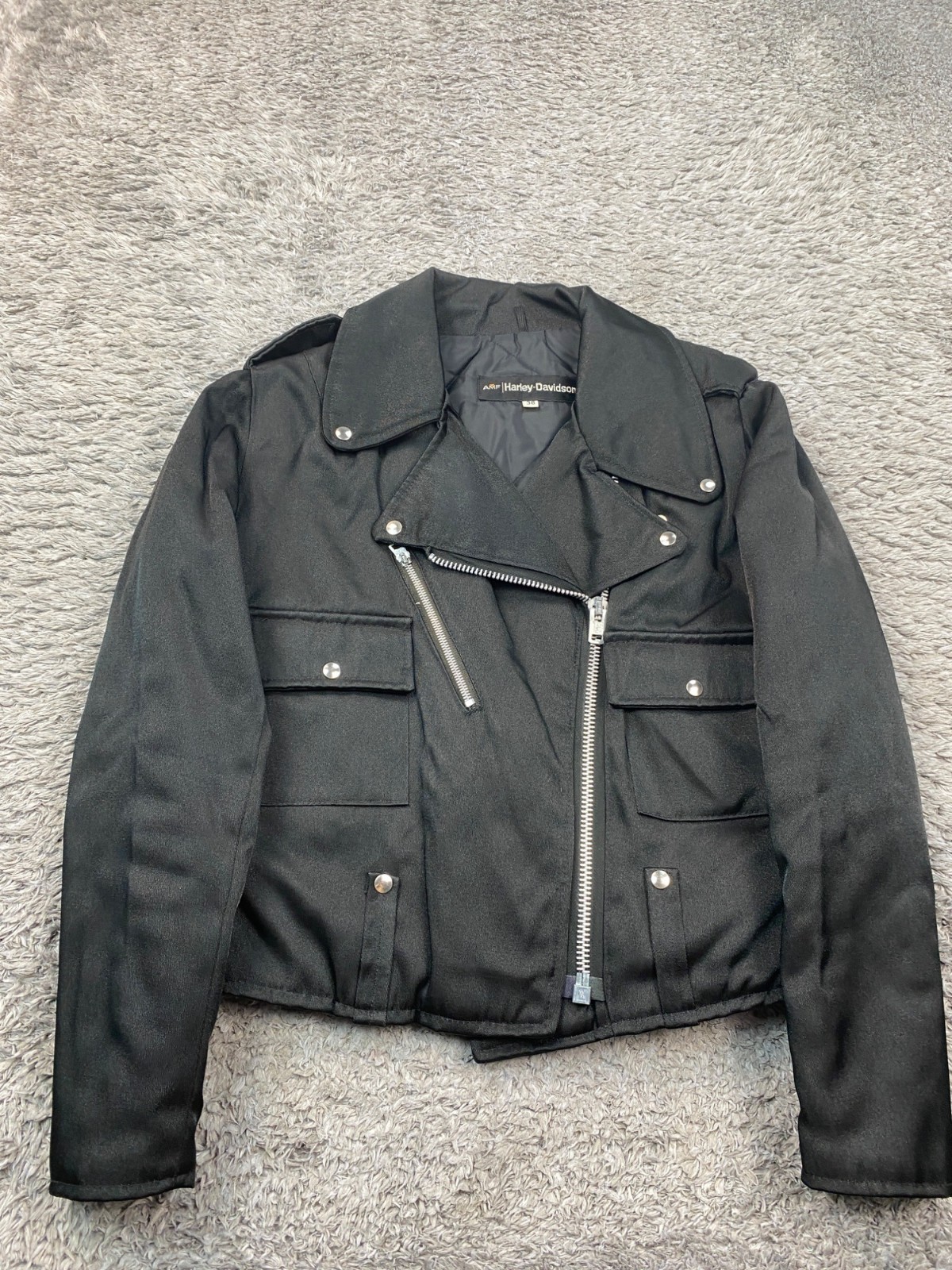 AMF Harley Davidson Motorcycle Jacket Women 38 Cycle Queen Racing Biker Coat Vtg AMF Harley Davidson Motorcycle Jacket Women 38 Cycle Queen Racing Biker Coat Vtg