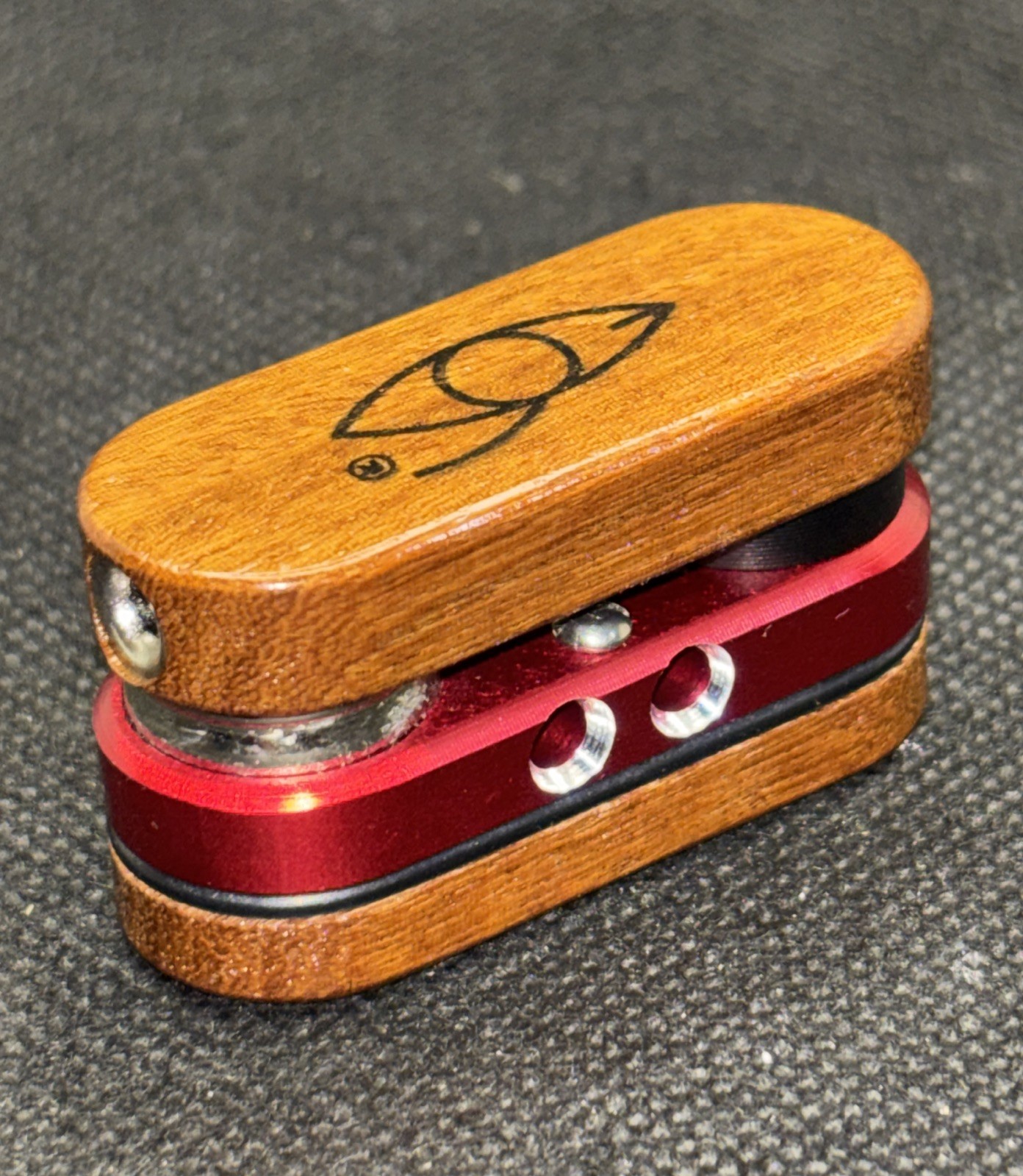 VINTAGE CLASSIC ORIGINAL MONKEY PIPE RED  MADE IN THE USA