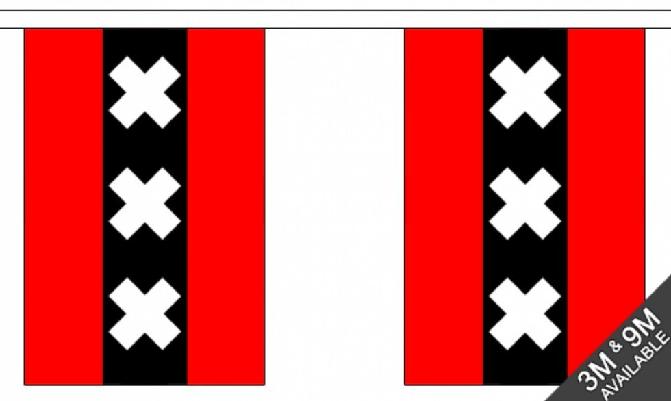 AMSTERDAM 9 METRE BUNTING 30 FLAGS flag Netherlands