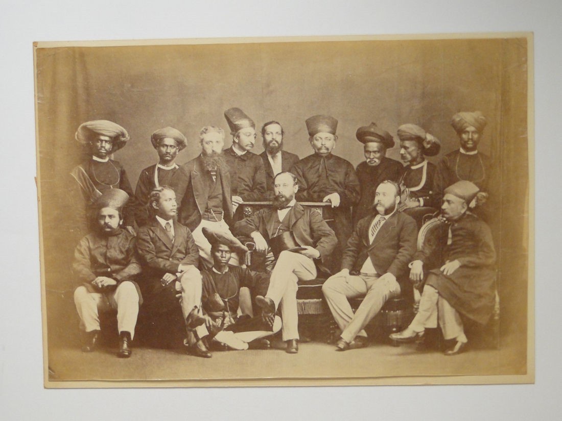 Parsi Maharatta Men India & UK Men c1880s Photo Parsi Maharatta Men India & UK Men c1880s Photo