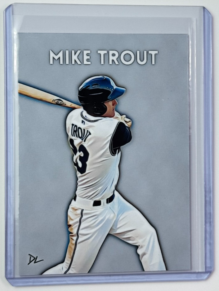 Mike Trout Limited Artist Signed \